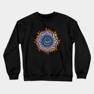 Psychedelic Eye Sun Crewneck Sweatshirt